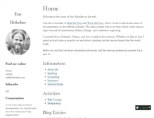 Tablet Screenshot of ericholscher.com